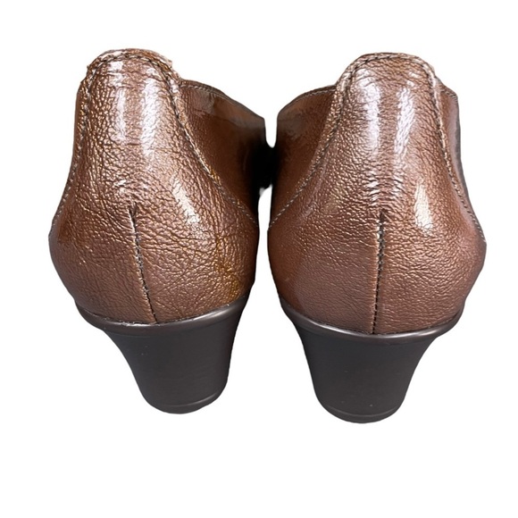 SAS Sonyo Portobello Taupe Laser Cut Slip On Heels Size 7.5 Narrow - Picture 11 of 14